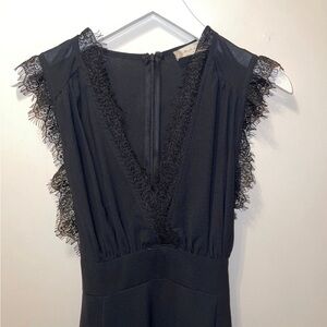 Altar’d State black lace deep v maxi dress